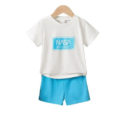 Mikrdoo Summer Outfits For Toddler Baby Boys Letter Graphics Short Sleeve Casual Tee Elastic Shorts 2Pcs Clothes Set 3-4 Years White
Mikrdoo Summer Outfits For Toddler Baby Boys Letter Graphics Short Sleeve Casual Tee Elastic Shorts 2Pcs Clothes Set 3-4 Years White