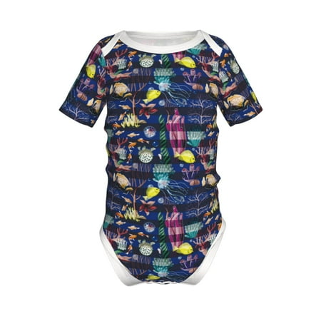 Junzan Sea Inhabitans and Herb Print Short-Sleeve Baby Climbing Clothes Bodysuits for Infant One-Piece for Baby Boys & Girls Baby Clothes Baby Romper with Snap Closure-3 Months
Junzan Sea Inhabitans and Herb Print Short-Sleeve Baby Climbing Clothes Bodysuits for Infant One-Piece for Baby Boys & Girls Baby Clothes Baby Romper with Snap Closure-3 Months