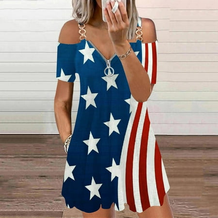Hvyesh Women s 4th of July Dresses Summer Casual Midi Dress Party Pattern Crew Neck Sundresses Comfortable Short Sleeve Cool Dresses 2023 White
Hvyesh Women s 4th of July Dresses Summer Casual Midi Dress Party Pattern Crew Neck Sundresses Comfortable Short Sleeve Cool Dresses 2023 White