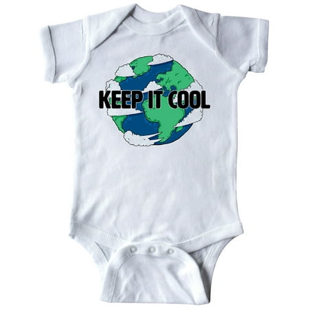 Inktastic Keep It Cool with Cartoon Earth Gift Baby Boy or Baby Girl Bodysuit