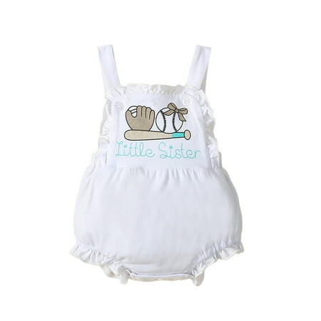 Arvbitana Infant Baby Girls Summer Sleeveless Straps Rompers Letter Rugby Print Halter One-piece Jumpsuits Casual Backless Bodysuits 0-24M
Arvbitana Infant Baby Girls Summer Sleeveless Straps Rompers Letter Rugby Print Halter One-piece Jumpsuits Casual Backless Bodysuits 0-24M