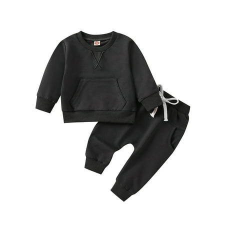 JIEU Toddler Boys Girls Winter Long Sleeve Fashionable Casual Solid Colour Prints Soft and Breathable Tops Sweatshirt Pants 2PCS Outfits Clothes Set for Babys Clothes
JIEU Toddler Boys Girls Winter Long Sleeve Fashionable Casual Solid Colour Prints Soft and Breathable Tops Sweatshirt Pants 2PCS Outfits Clothes Set for Babys Clothes