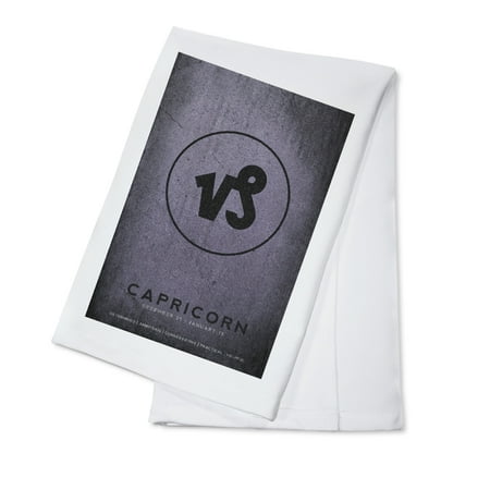 Capricorn - Astrological Sign - Zodiac - Lantern Press Artwork (100% Cotton Kitchen Towel)