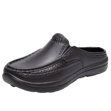 Stylish Wear-resistant Anti-skid for Outdoor Walking Men s Faux Leather Backless Slip On Casual Slippers
Stylish Wear-resistant Anti-skid for Outdoor Walking Men s Faux Leather Backless Slip On Casual Slippers