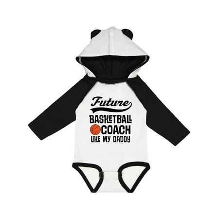 Inktastic Future Basketball Coach Like Daddy Gift Baby Boy Long Sleeve Bodysuit