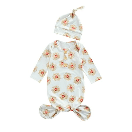 Canrulo 5 Colors Newborn Baby Girls Sleeping Bags+Hats 2pcs Cartoon Patterns Print Round Neck Long Sleeve Sleepwear White Yellow 0-3 Months
Canrulo 5 Colors Newborn Baby Girls Sleeping Bags+Hats 2pcs Cartoon Patterns Print Round Neck Long Sleeve Sleepwear White Yellow 0-3 Months