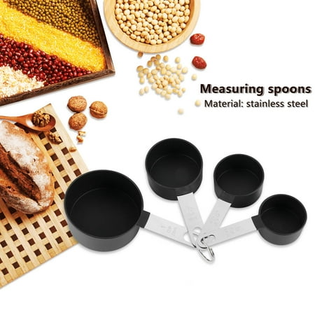 Measuring Cup 8-Piece Measuring Cups and Spoons Kitchen Nesting Measurement Tools for Liquids and Solids Black
Measuring Cup 8-Piece Measuring Cups and Spoons Kitchen Nesting Measurement Tools for Liquids and Solids Black