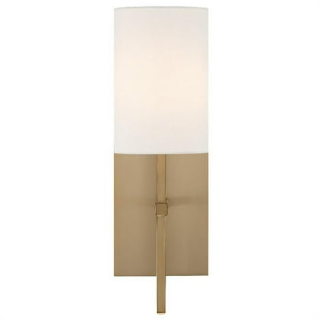 1 Light Contemporary Steel Wall Sconce with White Fabric Shade-16.5 inches H By 5 inches W-Aged Brass Finish Bailey Street Home 49-Bel-2757248
1 Light Contemporary Steel Wall Sconce with White Fabric Shade-16.5 inches H By 5 inches W-Aged Brass Finish Bailey Street Home 49-Bel-2757248