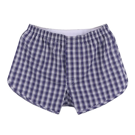 Men s Underwear Cotton Loose Boxer Shorts Medium Waist Shorts Cotton Pajamas Large Head Thong Briefs
