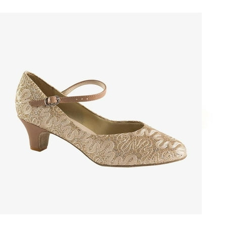 Dance Ballroom Sparkle Gold 8.5M Adult Ballet Jazz Hip Hop