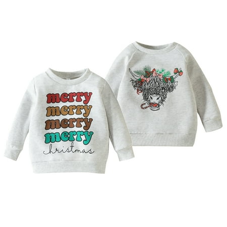 SYNPOS Toddler Baby Boys Girls Christmas Clothes Letter Print Sweatshirt Winter Baby Christmas Outfit Xmas Shirt 0-3 Years
SYNPOS Toddler Baby Boys Girls Christmas Clothes Letter Print Sweatshirt Winter Baby Christmas Outfit Xmas Shirt 0-3 Years