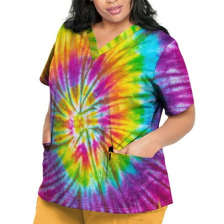 Qcmgmg Plus Size Scrubs Short Sleeve V Neck Uniform Shirts for Women Loose Fit Graphic Print Scrub Tops for Women Workwear Casual Loose Tops Clearance with Two Pockets Yellow S
Qcmgmg Plus Size Scrubs Short Sleeve V Neck Uniform Shirts for Women Loose Fit Graphic Print Scrub Tops for Women Workwear Casual Loose Tops Clearance with Two Pockets Yellow S