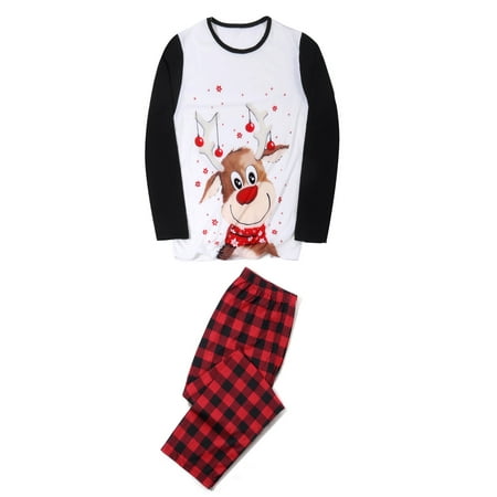 Scyoekwg Family Christmas Pjs Matching Sets Winter Warm Comfy Loose Pajamas Set Long Sleeve and Long Pants Round Neck Christmas Pattern Print Holiday Family Baby-Kids-Adult White XL
Scyoekwg Family Christmas Pjs Matching Sets Winter Warm Comfy Loose Pajamas Set Long Sleeve and Long Pants Round Neck Christmas Pattern Print Holiday Family Baby-Kids-Adult White XL