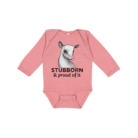 Inktastic Stubborn and Proud of It Cute Baby Goat Gift Baby Boy or Baby Girl Long Sleeve Bodysuit
Inktastic Stubborn and Proud of It Cute Baby Goat Gift Baby Boy or Baby Girl Long Sleeve Bodysuit