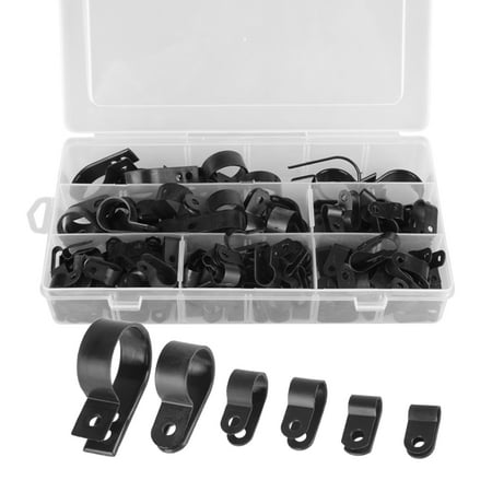 200x Nylon Lined P Clip Cable Mounting Hose Pipe Clamp Mikalor With Box