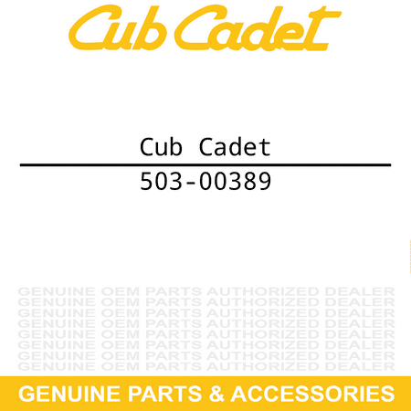 CUB CADET 503-00389 Hexagon Nut M14 Nut CX750 Crew 4x4