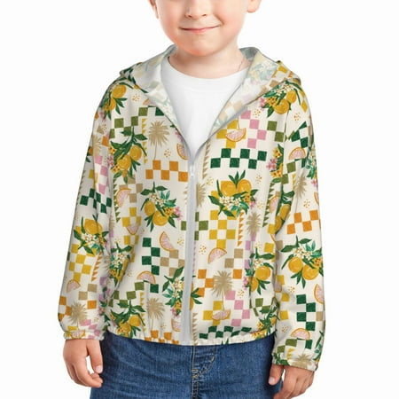 Rash Guard for Boys Girls - Lemon pattern Lightweight Long Sleeve Sun Protection Jacket Hooded Cooling Swim Shirt with Zipper for Toddler Kids Children
Rash Guard for Boys Girls - Lemon pattern Lightweight Long Sleeve Sun Protection Jacket Hooded Cooling Swim Shirt with Zipper for Toddler Kids Children