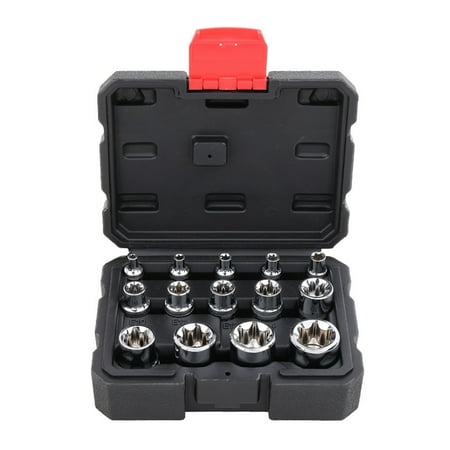 Okwish Garden Repair Tool Kit Set E-type Sleeve 1/4-inch E-TORX Star Socket Box ABS Chrome Vanadium Steel (Cr V) Mechanical Tools
Okwish Garden Repair Tool Kit Set E-type Sleeve 1/4-inch E-TORX Star Socket Box ABS Chrome Vanadium Steel (Cr V) Mechanical Tools