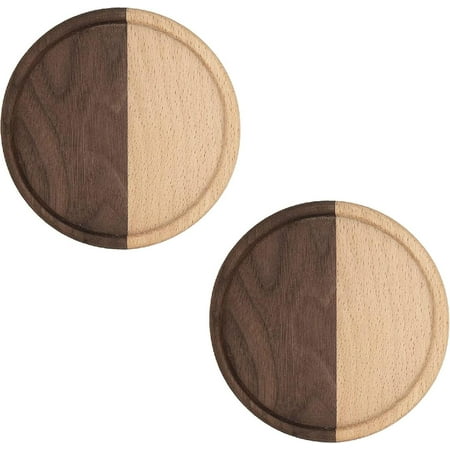 Coasters for Drinks 4 Inch Round Wood Coasters Set of 2 Rustic Natural Walnut Beech Combination Wooden Coasters for Crafts Drinks Tea Coffee Cups Desk Table Kitchen Tabletop Protection
Coasters for Drinks 4 Inch Round Wood Coasters Set of 2 Rustic Natural Walnut Beech Combination Wooden Coasters for Crafts Drinks Tea Coffee Cups Desk Table Kitchen Tabletop Protection
