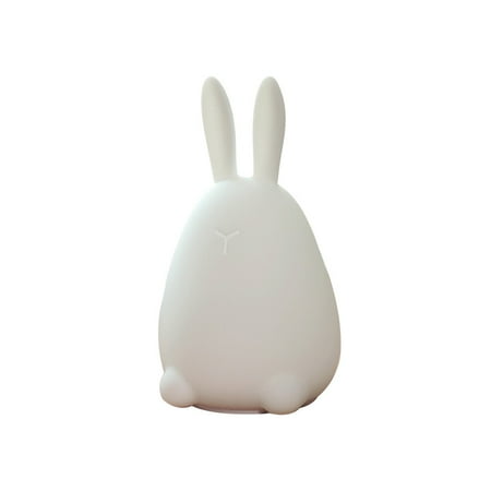 Mini Night Light Rabbit Led Night Light Lamp Silicone Tap Control Color Changing Light For Girls Children Kids Gift Bedroom Living Room Decoration (White)
Mini Night Light Rabbit Led Night Light Lamp Silicone Tap Control Color Changing Light For Girls Children Kids Gift Bedroom Living Room Decoration (White)