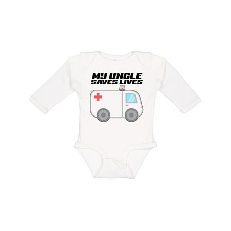 Inktastic My Uncle Saves Lives- Ambulance Boys or Girls Long Sleeve Baby Bodysuit
Inktastic My Uncle Saves Lives- Ambulance Boys or Girls Long Sleeve Baby Bodysuit
