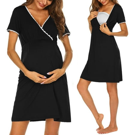 TANGNADE Women Maternity Short Sleeve Hight Waist Dress For Daily Wearing Or Baby Shower
TANGNADE Women Maternity Short Sleeve Hight Waist Dress For Daily Wearing Or Baby Shower