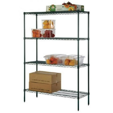 18 in. W x 30 in. L Green Epoxy Wire Shelf