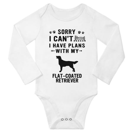 Sorry I Can t I Have Plans With My Flat-Coated Retriever Baby Long Sleeve Romper (White 18-24 Months)
Sorry I Can t I Have Plans With My Flat-Coated Retriever Baby Long Sleeve Romper (White 18-24 Months)