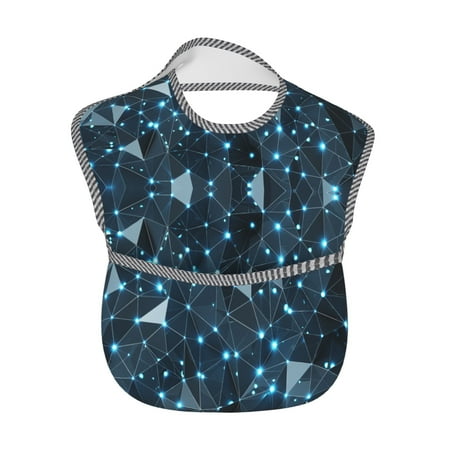 Baby Bibs Waterproof Toddler Bib Low Polygon Glass Background Feeding Bib With Pocket For Infant
Baby Bibs Waterproof Toddler Bib Low Polygon Glass Background Feeding Bib With Pocket For Infant