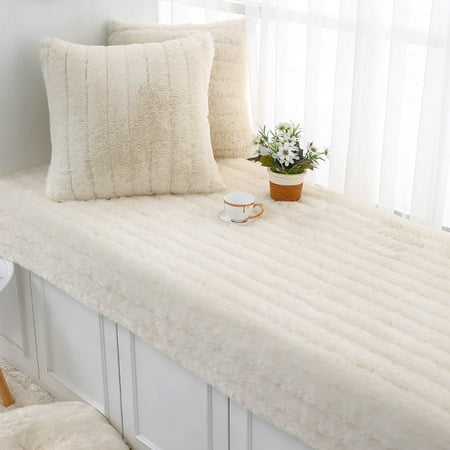 Namzi-b Solid Color Plush Table Runner Faux Sheepskin Decorative Shaggy Dresser Scarf Not-Slip Desk Pad Luxury False Fur Dresser Tablecloth-white 90x90cm(35.43x35.43inch)
Namzi-b Solid Color Plush Table Runner Faux Sheepskin Decorative Shaggy Dresser Scarf Not-Slip Desk Pad Luxury False Fur Dresser Tablecloth-white 90x90cm(35.43x35.43inch)