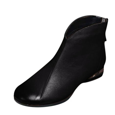 Mackneog Autumn And Winter Women Ankle Boots Flat Bottom Low Heel Thick Heel Round Toe Solid Color Back Zipper Casual Style Gift on Clearance
Mackneog Autumn And Winter Women Ankle Boots Flat Bottom Low Heel Thick Heel Round Toe Solid Color Back Zipper Casual Style Gift on Clearance