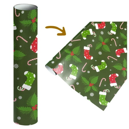 Jxximdong Gift Wrapping Paper Christmas Gift Christmas Home Decorations 1Pcs ( 70Cmx50Cm 4.11 Square Feet)Single-Sided Christmas Wrapping Paper Classic Santa Claus and Other Patterns Easy To Hang
Jxximdong Gift Wrapping Paper Christmas Gift Christmas Home Decorations 1Pcs ( 70Cmx50Cm 4.11 Square Feet)Single-Sided Christmas Wrapping Paper Classic Santa Claus and Other Patterns Easy To Hang
