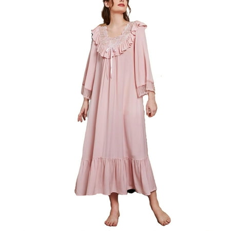 Cute Scoop Neck Nightgowns Long Sleeve Baby Pink Women s Sleepshirts (Women s)
Cute Scoop Neck Nightgowns Long Sleeve Baby Pink Women s Sleepshirts (Women s)