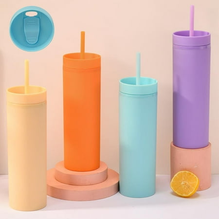 1 Set 450ml Colored Plastic Tumbler Anti-dropping Straw Double Layer Juice Coffee Straw Cup for Home
1 Set 450ml Colored Plastic Tumbler Anti-dropping Straw Double Layer Juice Coffee Straw Cup for Home