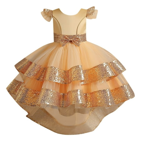 TIREOW Fashion Girls Dresses Toddler Kids Girl Dress Summer Sequins Sleeveless Bowknot Flower Princess Dress Catwalk Performance Dress Fashionable Evening Dress(12-13 Years Yellow)
TIREOW Fashion Girls Dresses Toddler Kids Girl Dress Summer Sequins Sleeveless Bowknot Flower Princess Dress Catwalk Performance Dress Fashionable Evening Dress(12-13 Years Yellow)