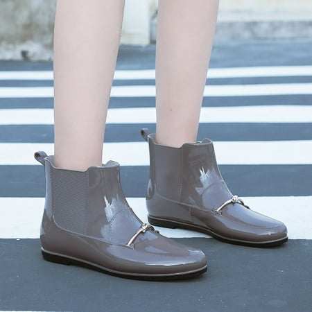 Thanksgiving Day Clearance VEKDONE Women Waterproof Non-slip Rain Shoes Fashion Knot Decoration Plastic Low Heel Mid Boots
Thanksgiving Day Clearance VEKDONE Women Waterproof Non-slip Rain Shoes Fashion Knot Decoration Plastic Low Heel Mid Boots