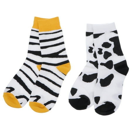 2 Pairs Creative Cotton Socks Cotton Stocks Winter Stockings Medium Tube Socks