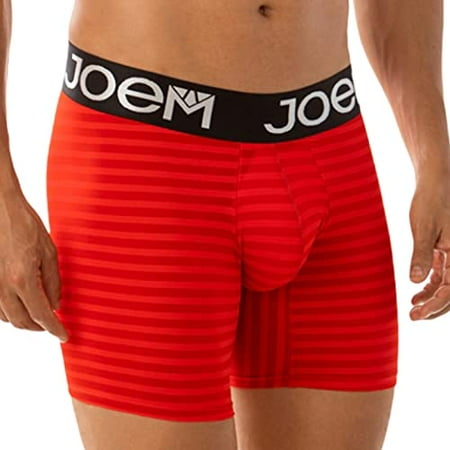 Joem Boxer Striped Briefs for Men Long Leg Multicolor Underwear Breathable Black Waistband Regular Leg Underpants (Red Large)
Joem Boxer Striped Briefs for Men Long Leg Multicolor Underwear Breathable Black Waistband Regular Leg Underpants (Red Large)