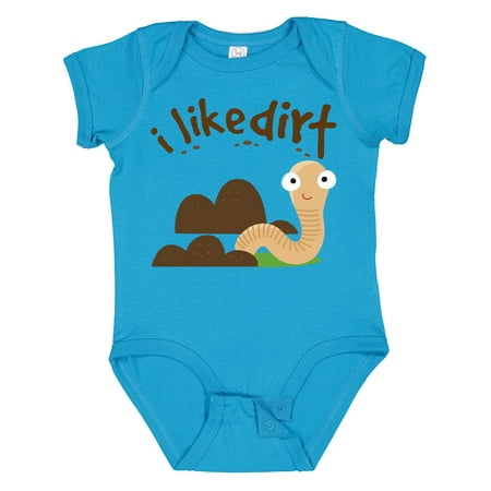 Inktastic I Like Dirt Earthworm Gift Baby Boy or Baby Girl Bodysuit