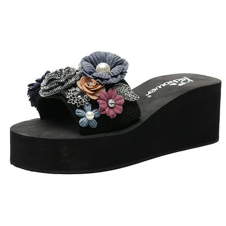 Youmylove Women Slide Slippers Girls Floral Wedges Bohemian Style Sandals Slippers Beach Shoes Leisure Comfort Cozy Daily Walking
Youmylove Women Slide Slippers Girls Floral Wedges Bohemian Style Sandals Slippers Beach Shoes Leisure Comfort Cozy Daily Walking