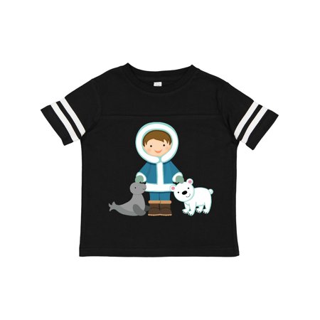 Inktastic Eskimo Boy Cute Alaska Gift Toddler Boy Girl T-Shirt