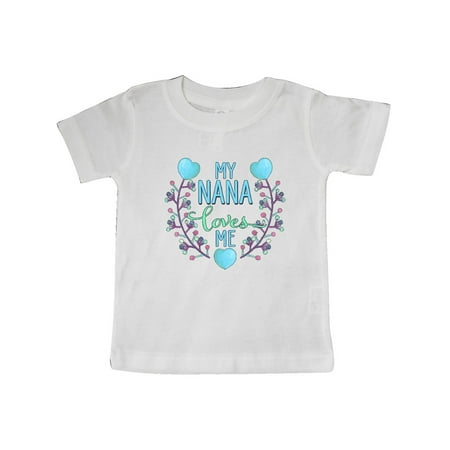 Inktastic My Nana Loves Me with Flowers and Hearts Gift Baby Boy or Baby Girl T-Shirt
Inktastic My Nana Loves Me with Flowers and Hearts Gift Baby Boy or Baby Girl T-Shirt
