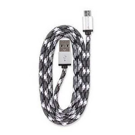 Refurbished 360 Electrical 360401 QuickCharge Braided Micro USB Cable, 3'\/0.9m, Black