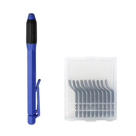 Handle Plastic Burr EO2000 Scraper+10pc BS1010 Blades Trimming Deburring Tools