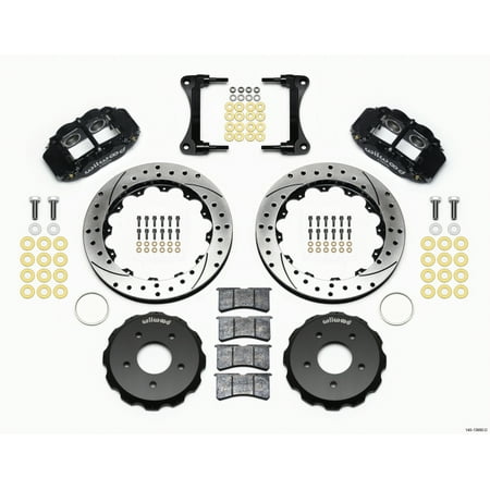 Wilwood Narrow Superlite 4R Front Hat Kit 12.88in Drill 2007-Up Jeep Wrangler