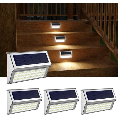 Solar Outdoor Lights 10 Pack 30 LED Fence Lights Outdoor Waterproof Post Solar Lamps Stainless Steel Deck Lights Outside Step Lighting for Backyard Walkway Stairs Cool White Light
Solar Outdoor Lights 10 Pack 30 LED Fence Lights Outdoor Waterproof Post Solar Lamps Stainless Steel Deck Lights Outside Step Lighting for Backyard Walkway Stairs Cool White Light