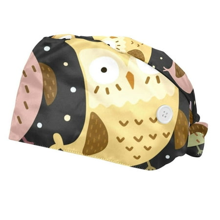 2PCS Working Cap with Buttons and Sweatband Adjustable Tie Back Hats Bouffant Caps Owl Scrub Turban Hat
2PCS Working Cap with Buttons and Sweatband Adjustable Tie Back Hats Bouffant Caps Owl Scrub Turban Hat
