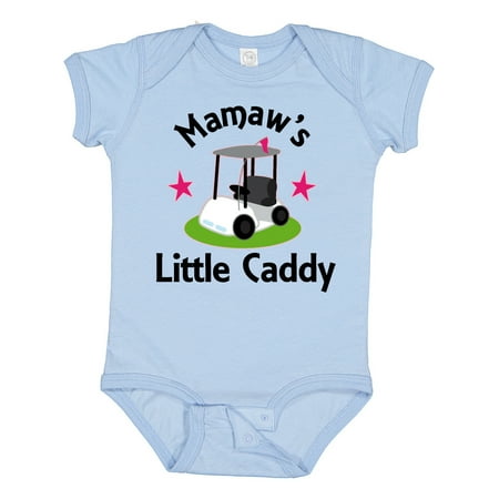 Inktastic Golfing Mamaw Little Caddy Childs Golf Gift Baby Girl Bodysuit