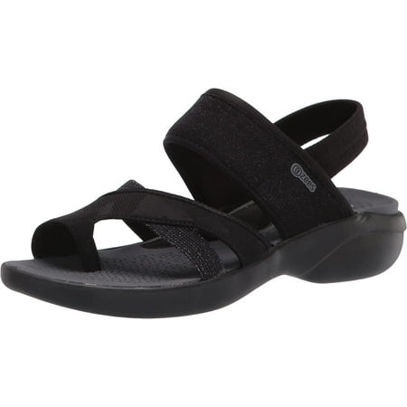 Bzees Womens Call Me Sandal Black 6.5 M