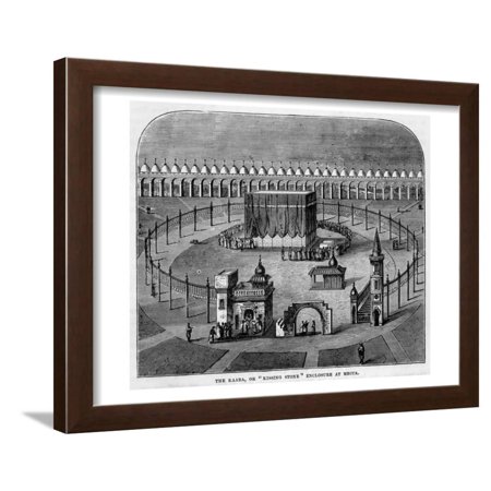 The Kaaba, or 'Kissing Stone' Enclosure' Framed Print Wall Art
